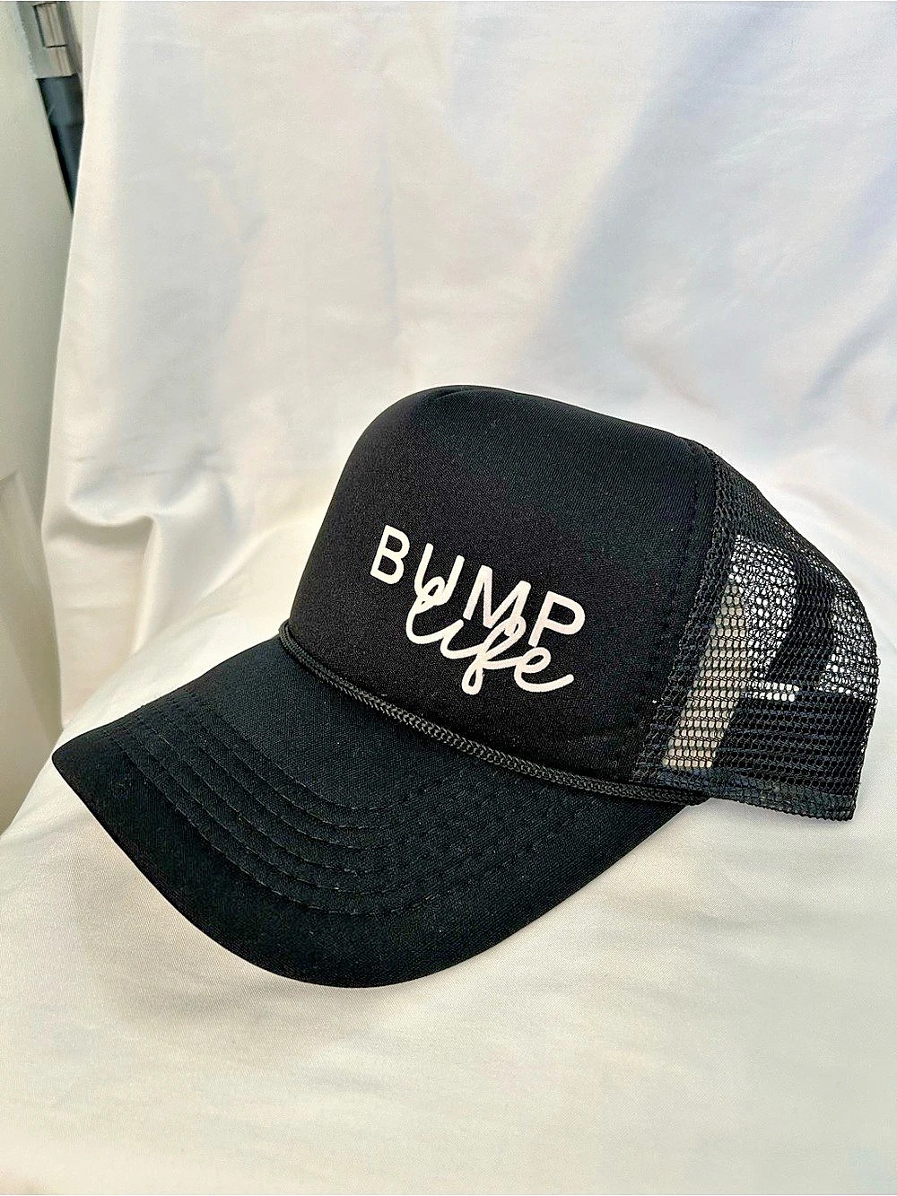 To: Little Arrows “Bump Life “ Black Trucker Hat NWT